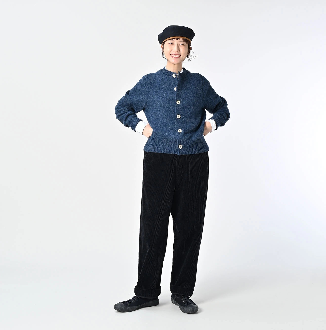 45R(フォーティファイブアール) |シェットランド縮絨のカーディガン