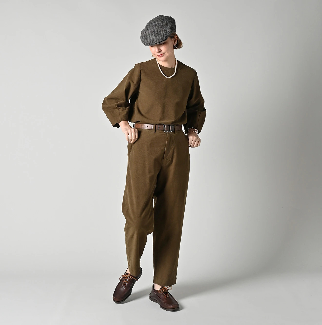 45R(フォーティファイブアール) |モールサージストレッチのパフブラウス