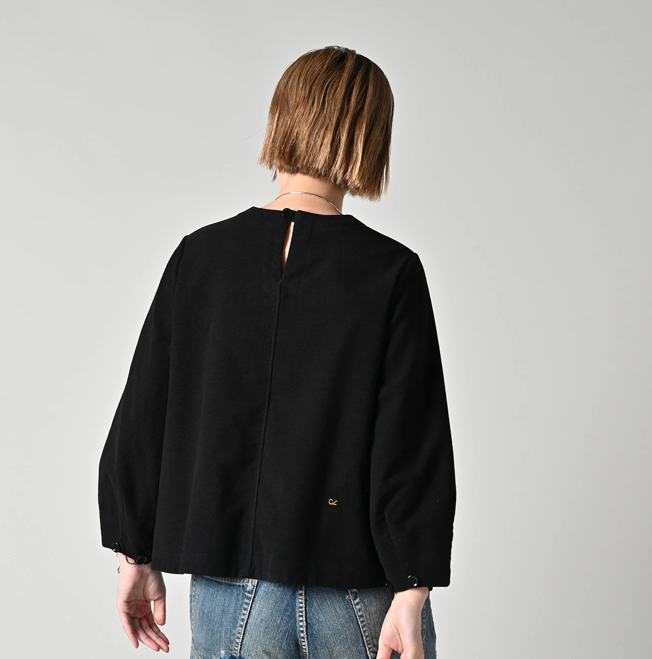 45R(フォーティファイブアール) |モールサージストレッチのパフブラウス