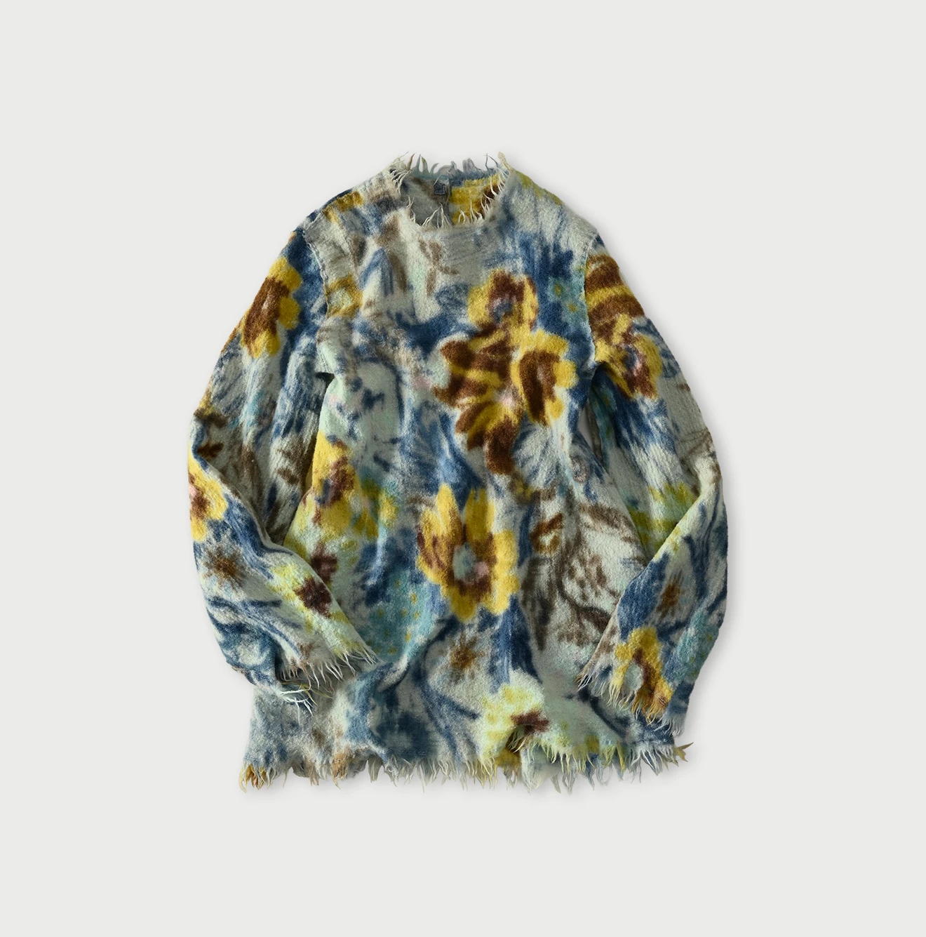 45R(フォーティファイブアール) |縮絨ジャルダンプリントのぽよんブラウス