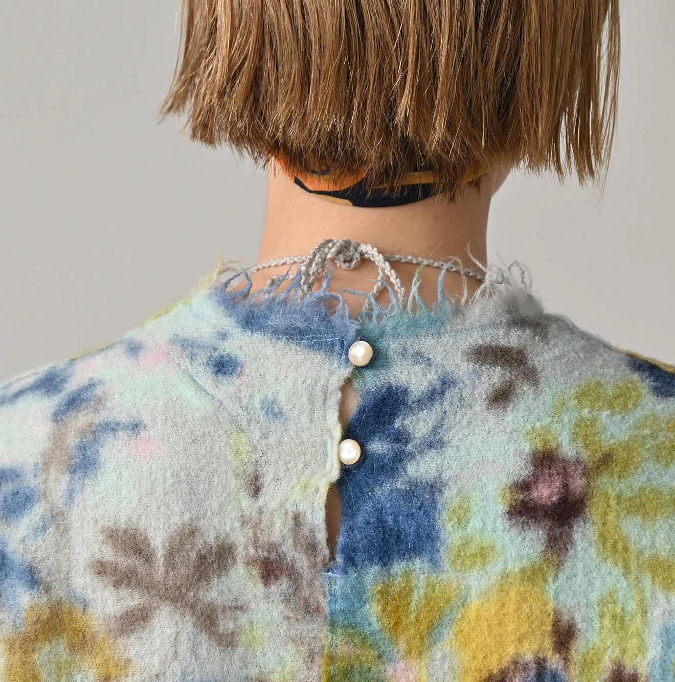 45R(フォーティファイブアール) |縮絨ジャルダンプリントのぽよんブラウス