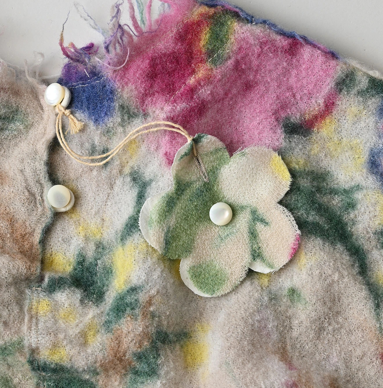 45R(フォーティファイブアール) |縮絨ジャルダンプリントのぽよんブラウス