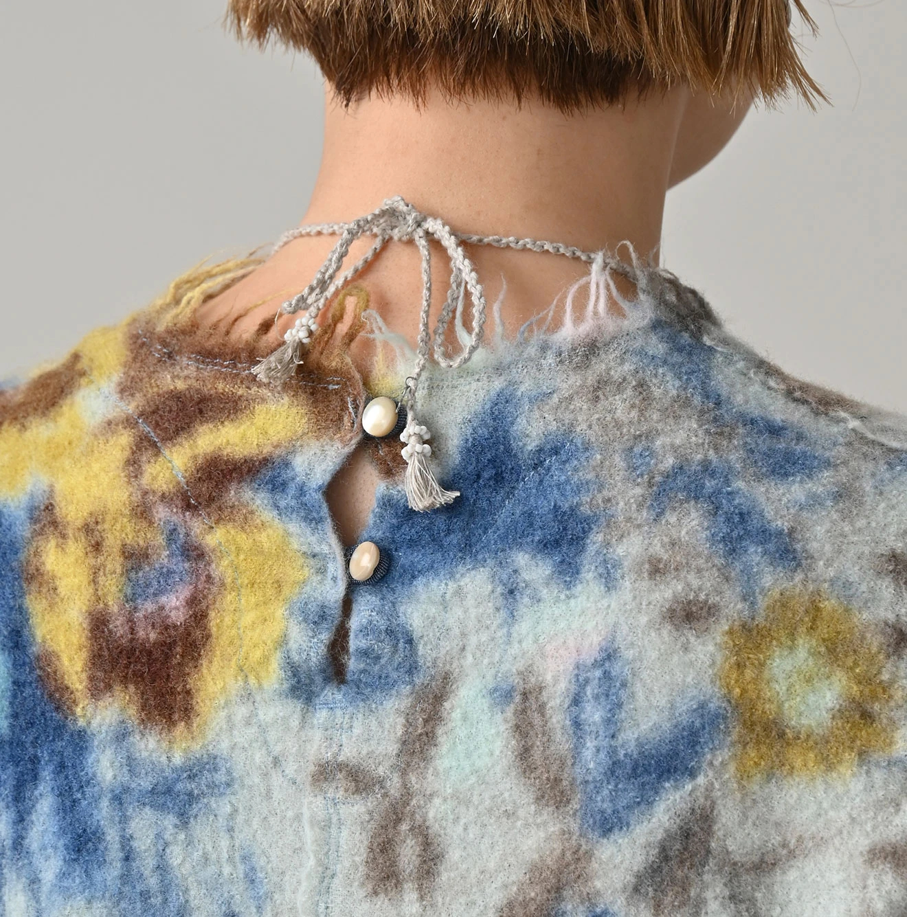 45R(フォーティファイブアール) |縮絨ジャルダンプリントのぽよんドレス