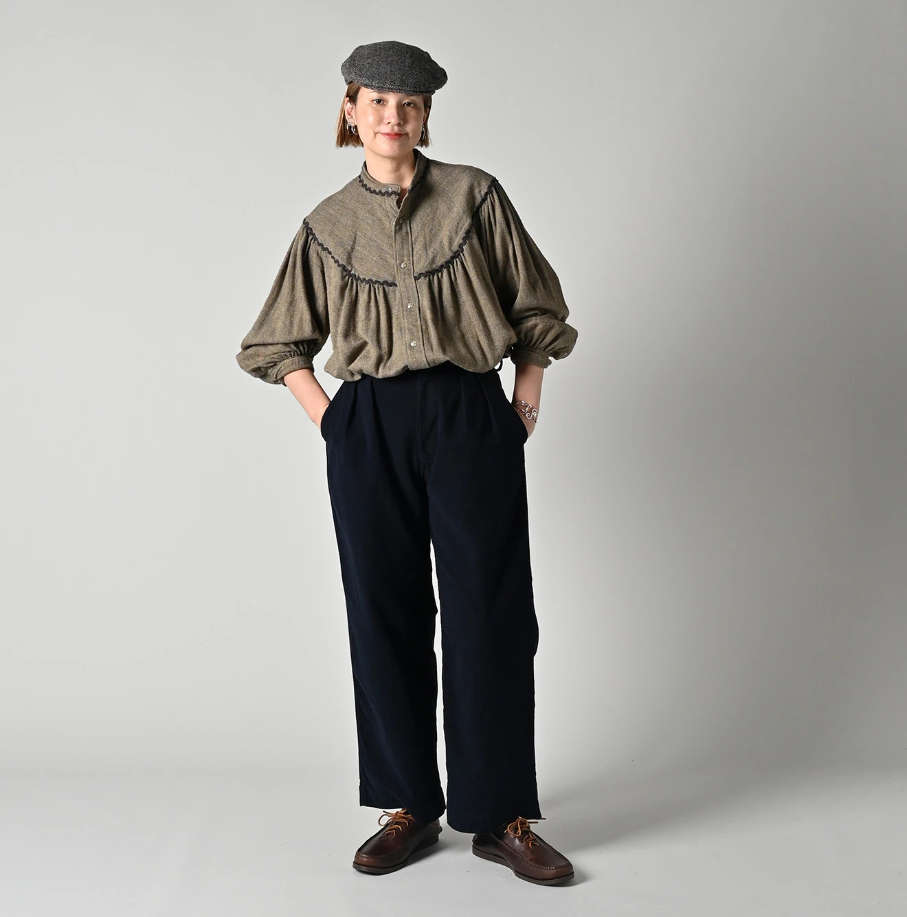 45R(フォーティファイブアール) |モールサージストレッチのシャルロットバギー