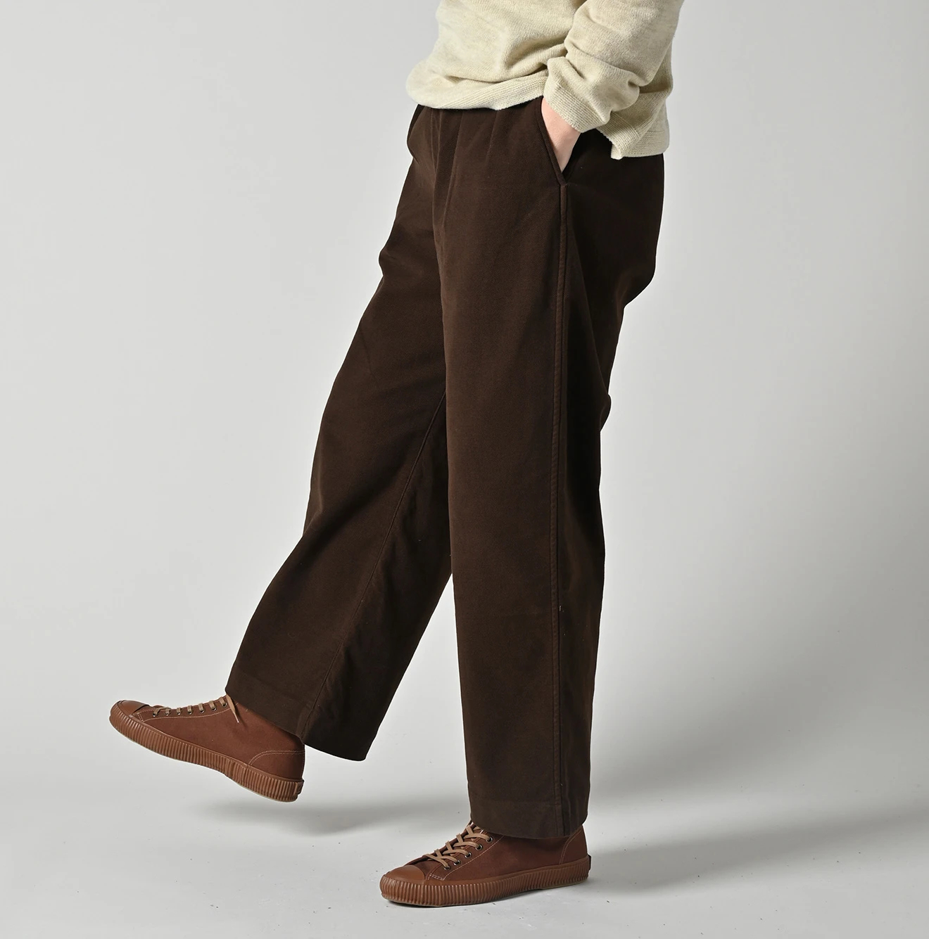 45R(フォーティファイブアール) |モールサージストレッチのシャルロットバギー