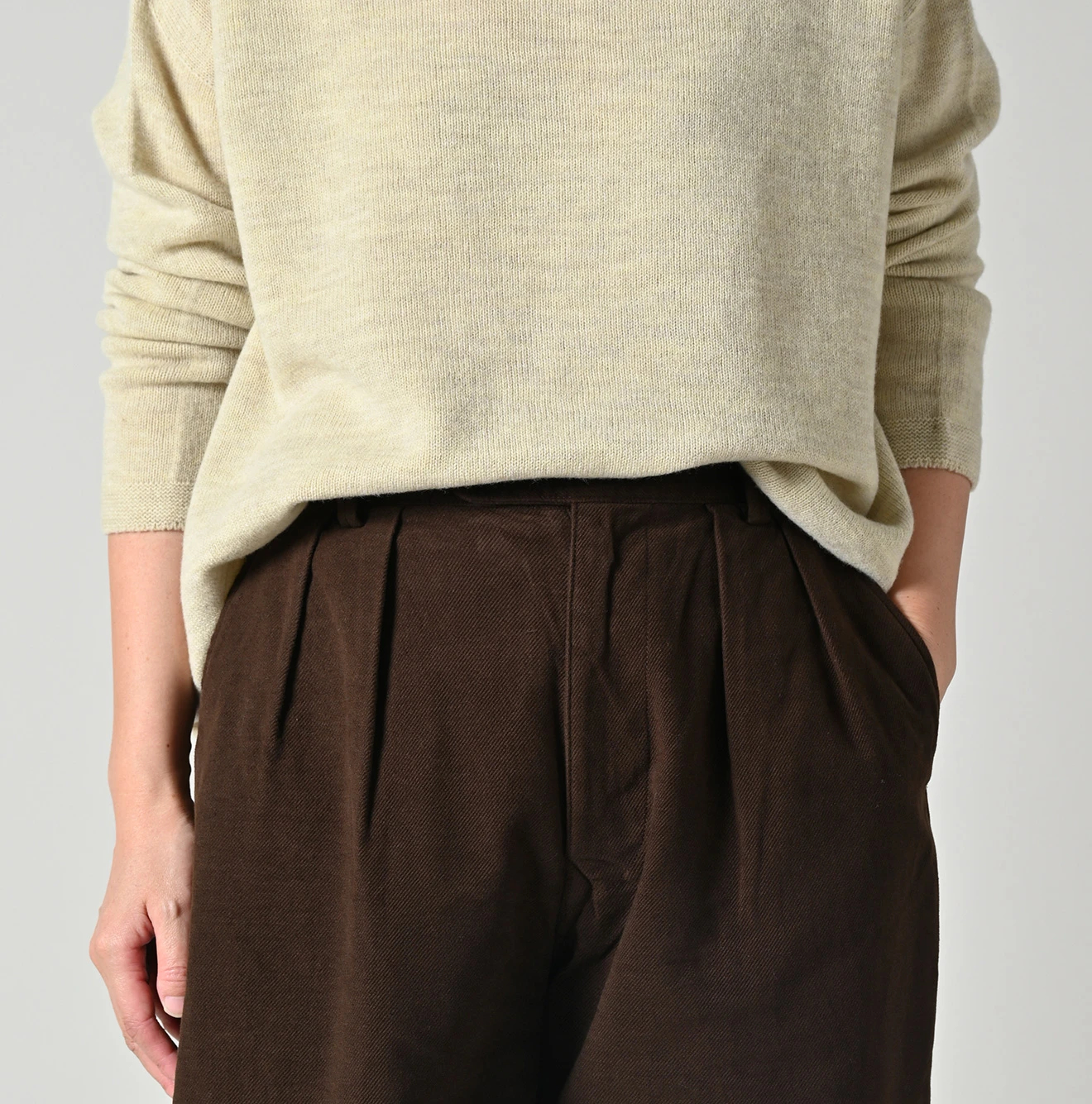 45R(フォーティファイブアール) |モールサージストレッチのシャルロットバギー