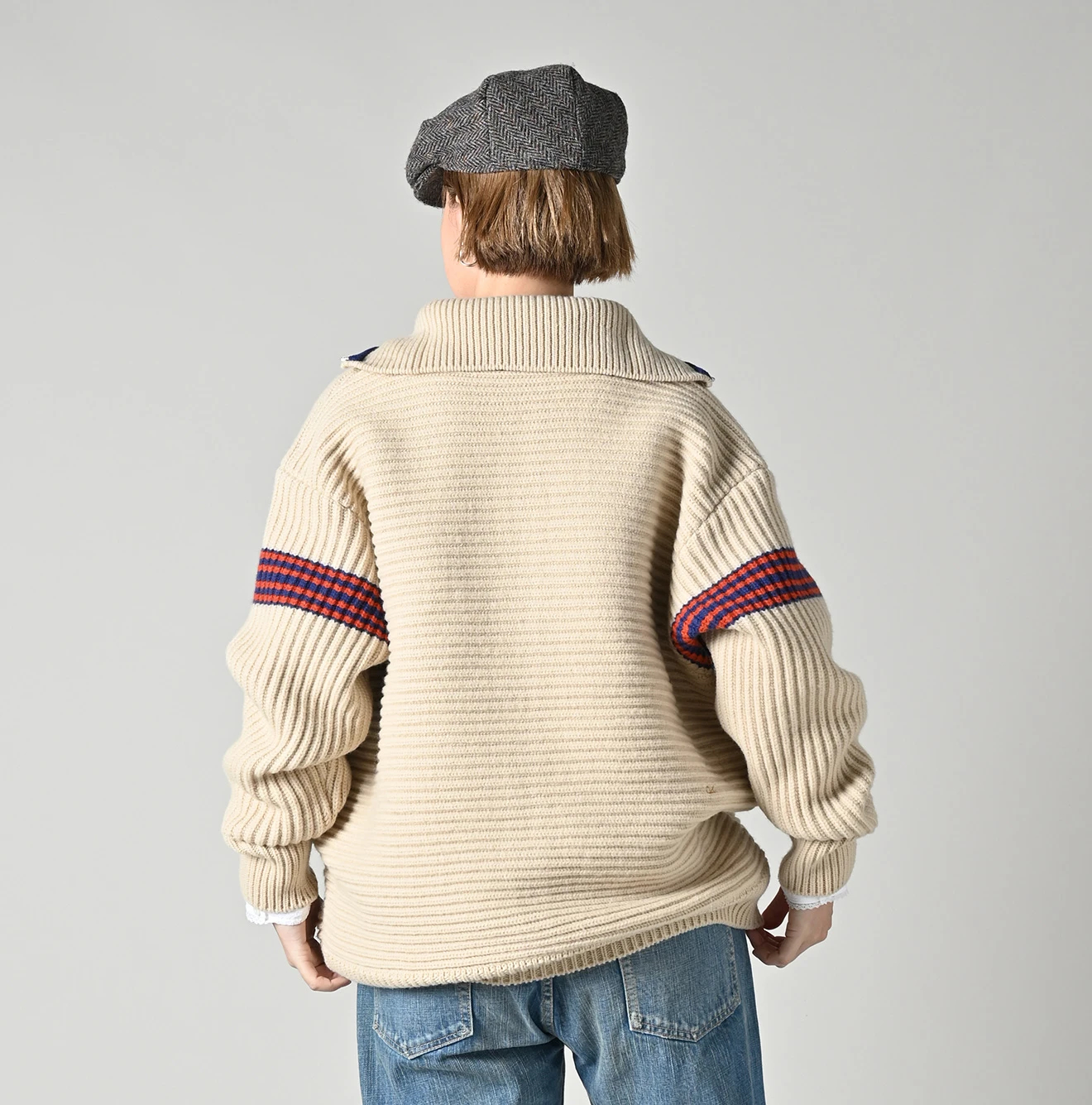 45R(フォーティファイブアール) |畦編み縮絨ウールのスノーブルゾン