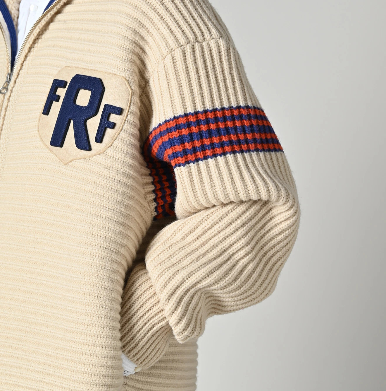 45R(フォーティファイブアール) |畦編み縮絨ウールのスノーブルゾン