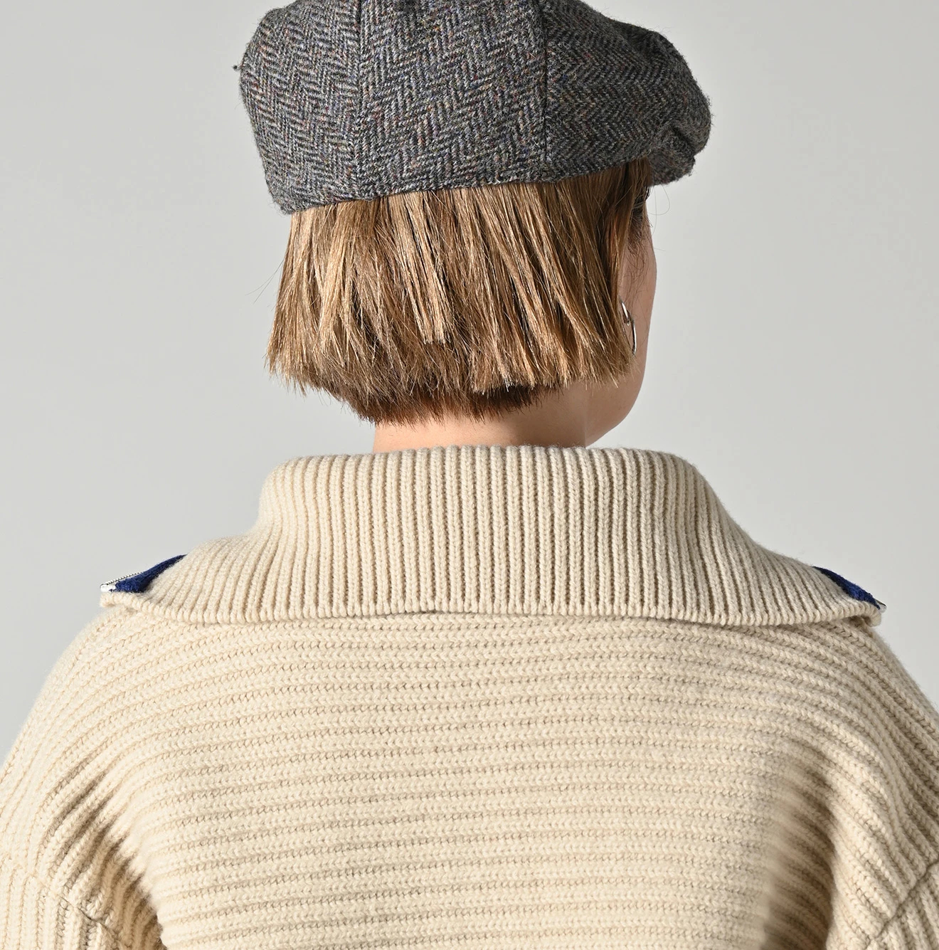 45R(フォーティファイブアール) |畦編み縮絨ウールのスノーブルゾン