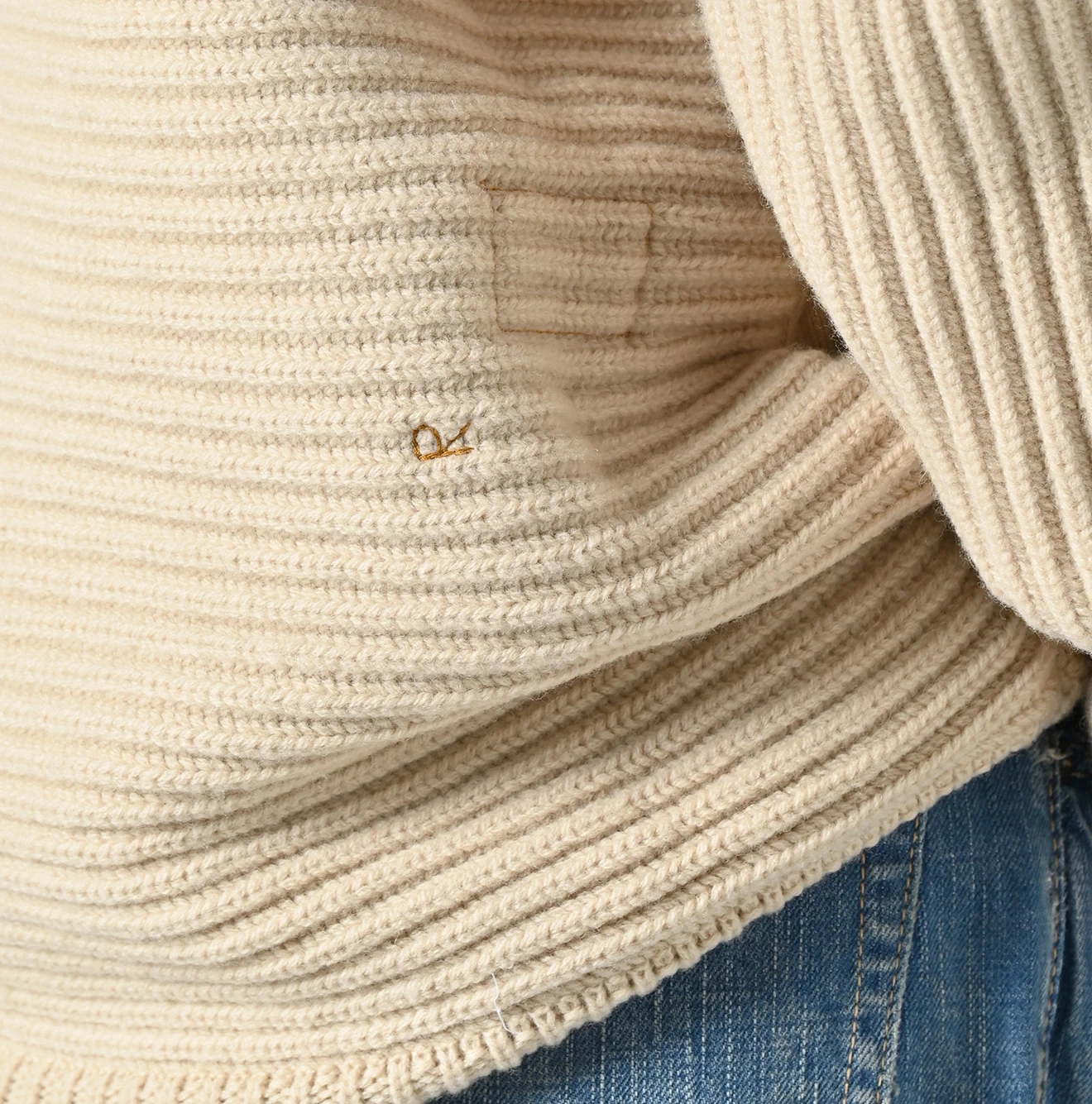 45R(フォーティファイブアール) |畦編み縮絨ウールのスノーブルゾン