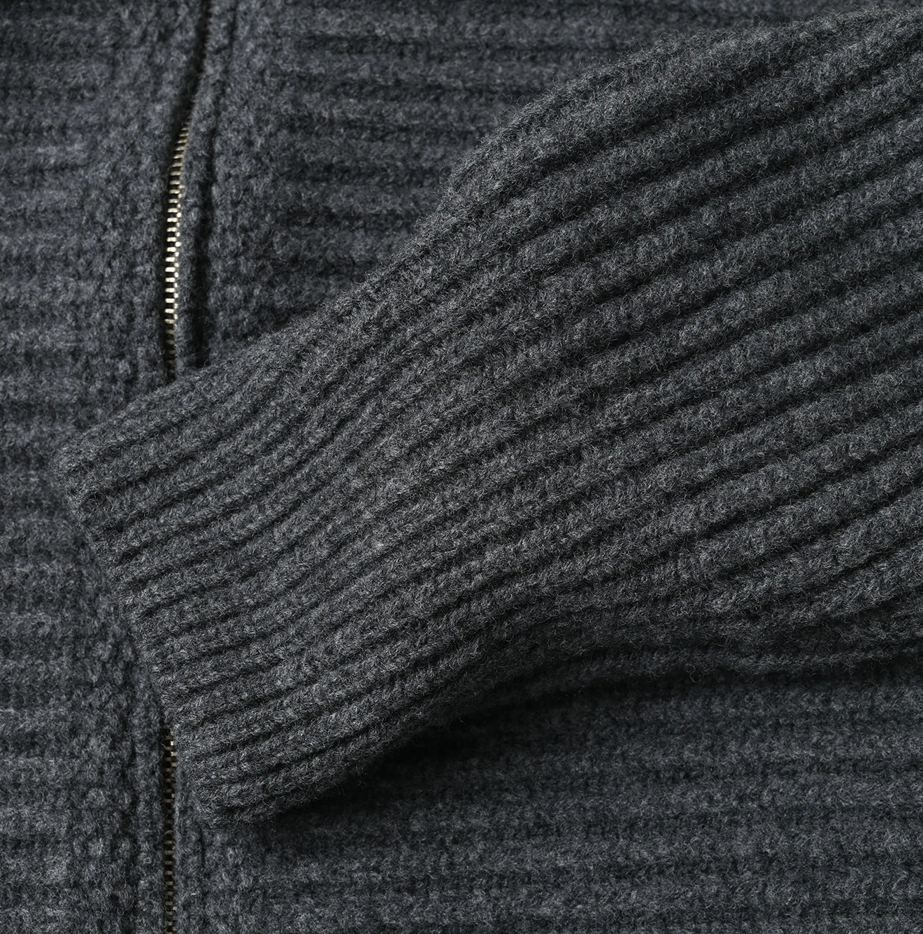 45R(フォーティファイブアール) |畦編み縮絨ウールのスノーブルゾン