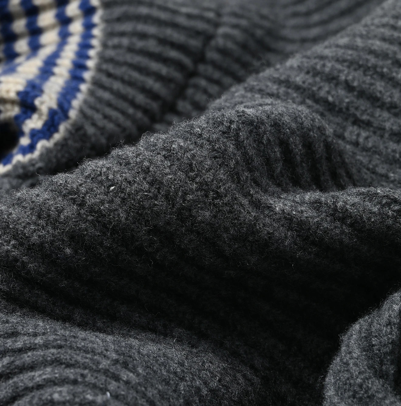 45R(フォーティファイブアール) |畦編み縮絨ウールのスノーブルゾン