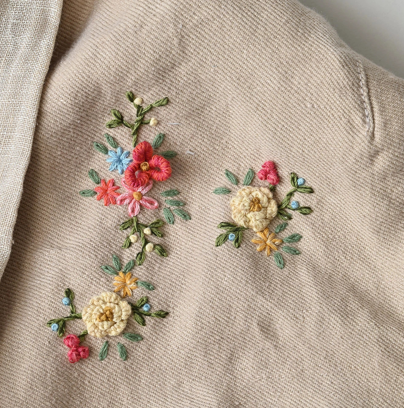 45R(フォーティファイブアール) |リネン重ね刺繍のボレロ