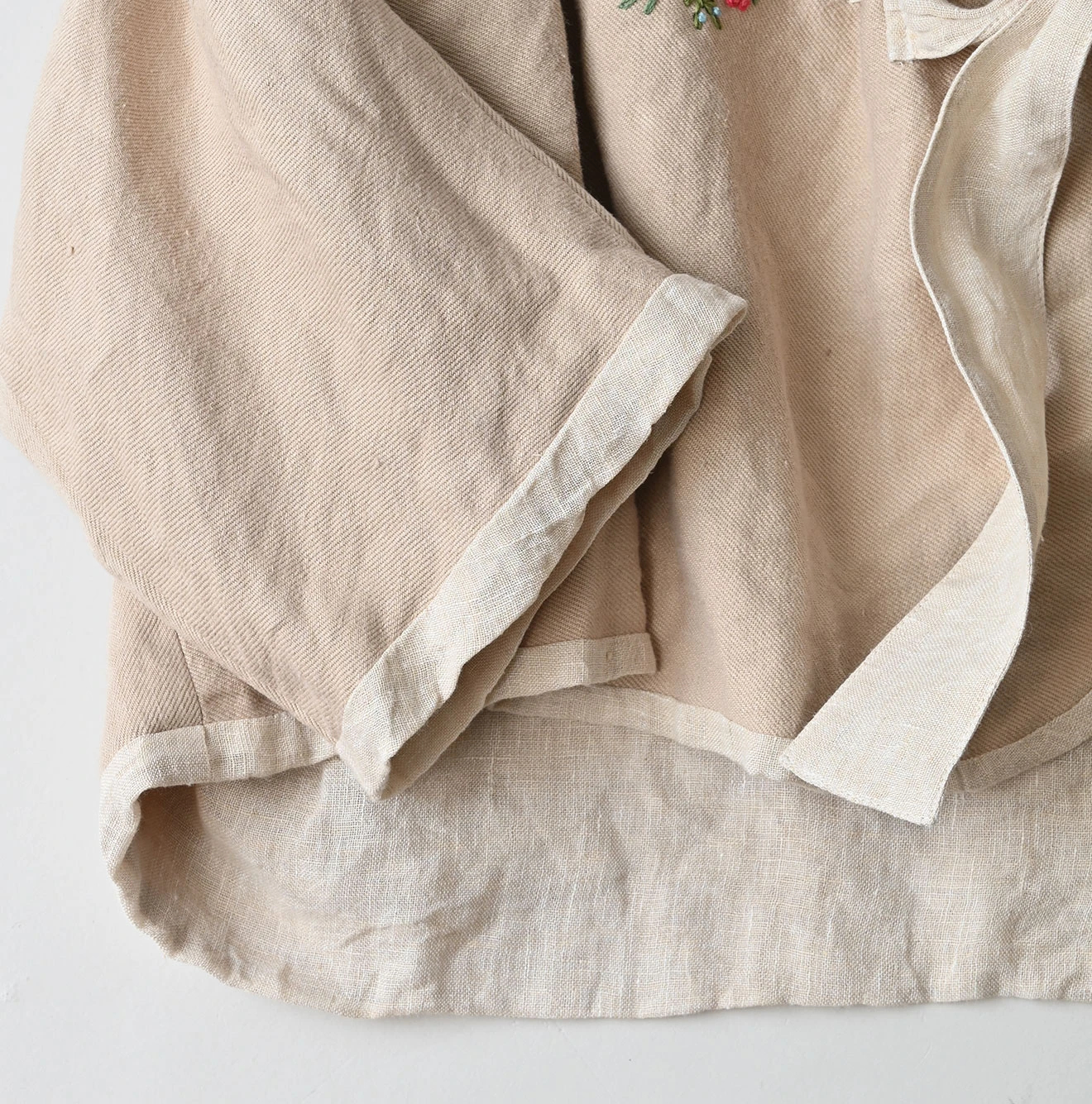 45R(フォーティファイブアール) |リネン重ね刺繍のボレロ