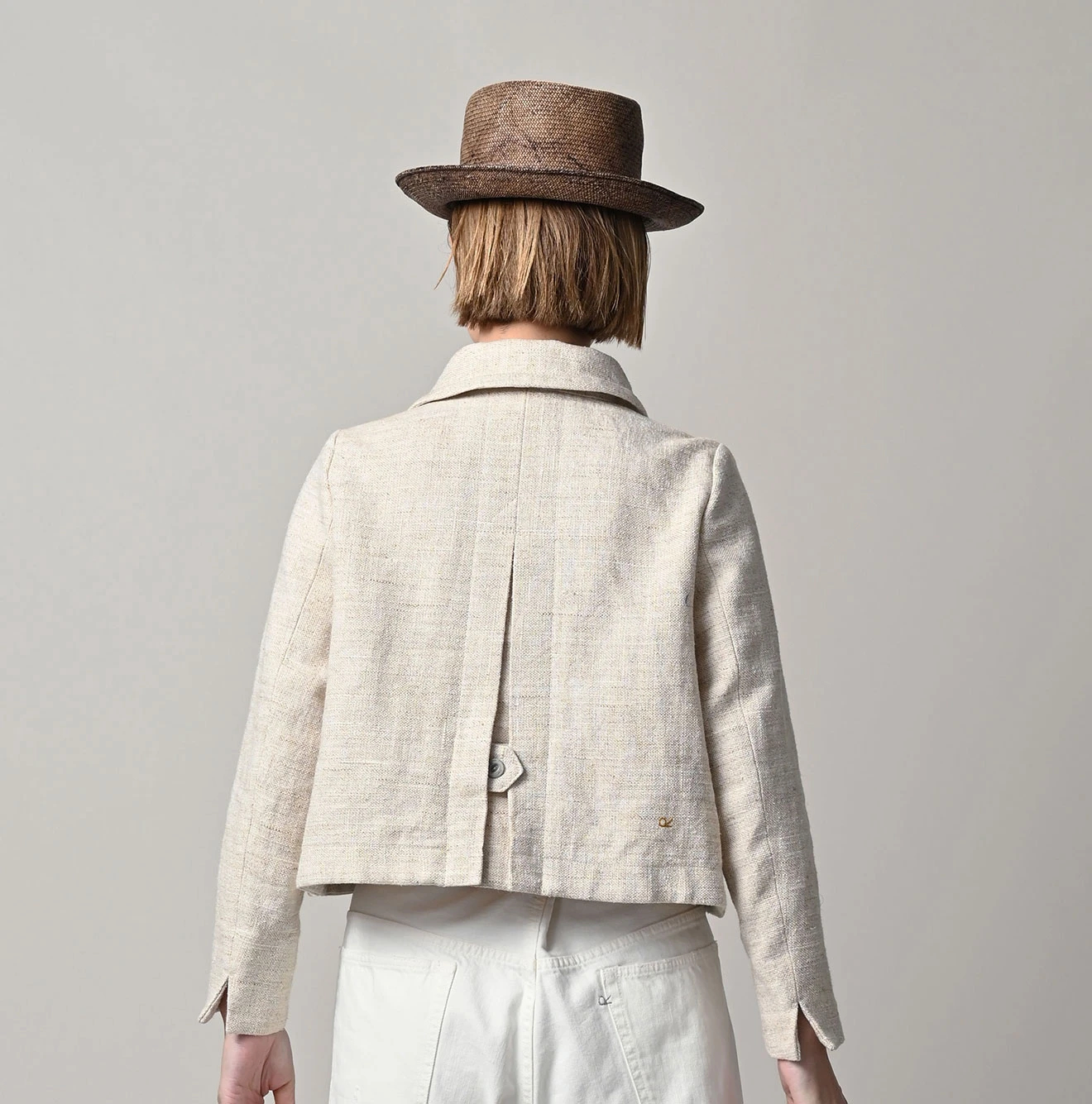 45R(フォーティファイブアール) |綿麻ツイードのアニーミニジャケット