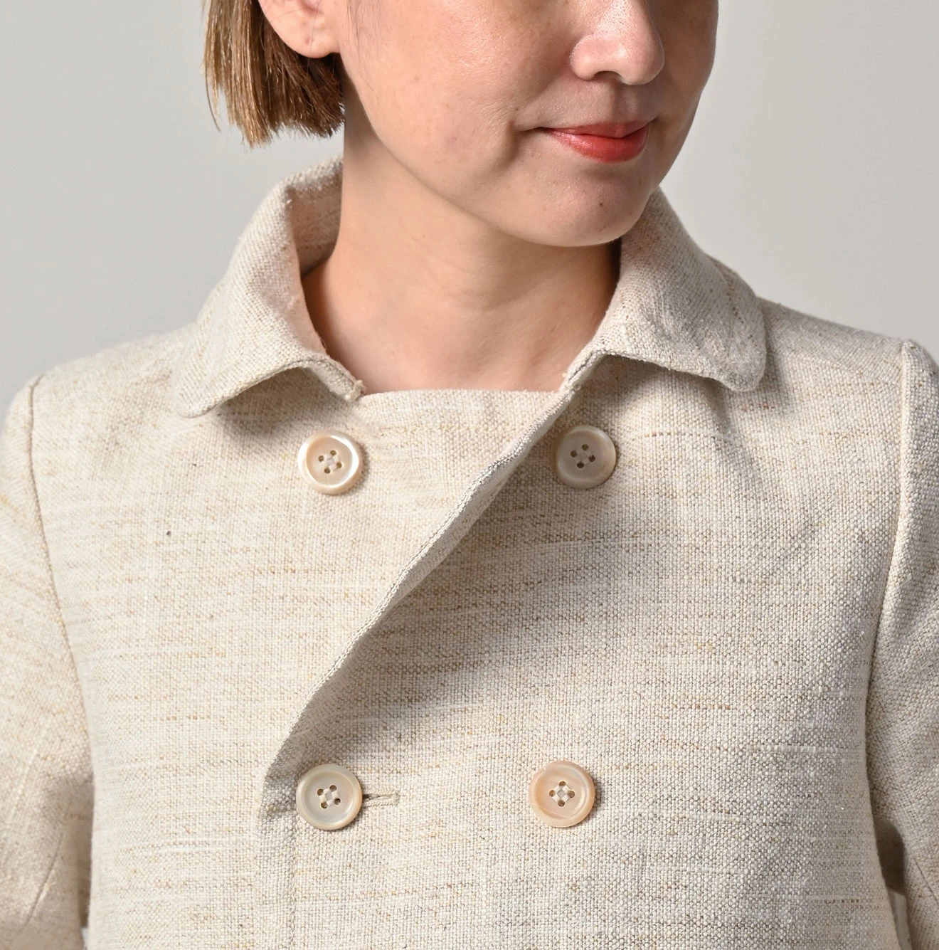 45R(フォーティファイブアール) |綿麻ツイードのアニーミニジャケット