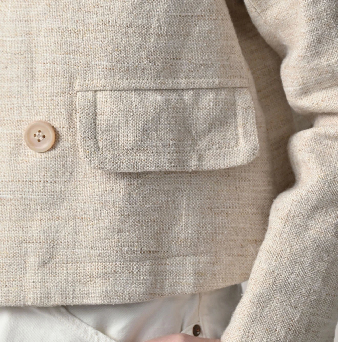 45R(フォーティファイブアール) |綿麻ツイードのアニーミニジャケット