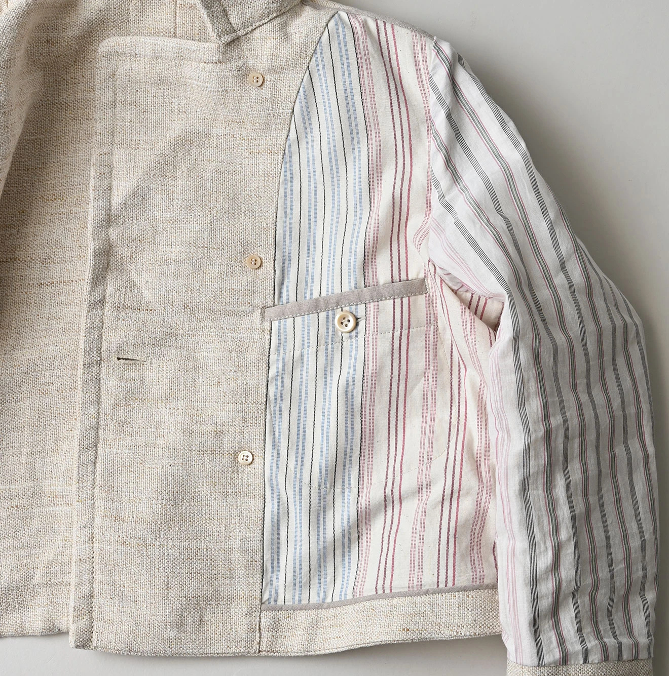 45R(フォーティファイブアール) |綿麻ツイードのアニーミニジャケット