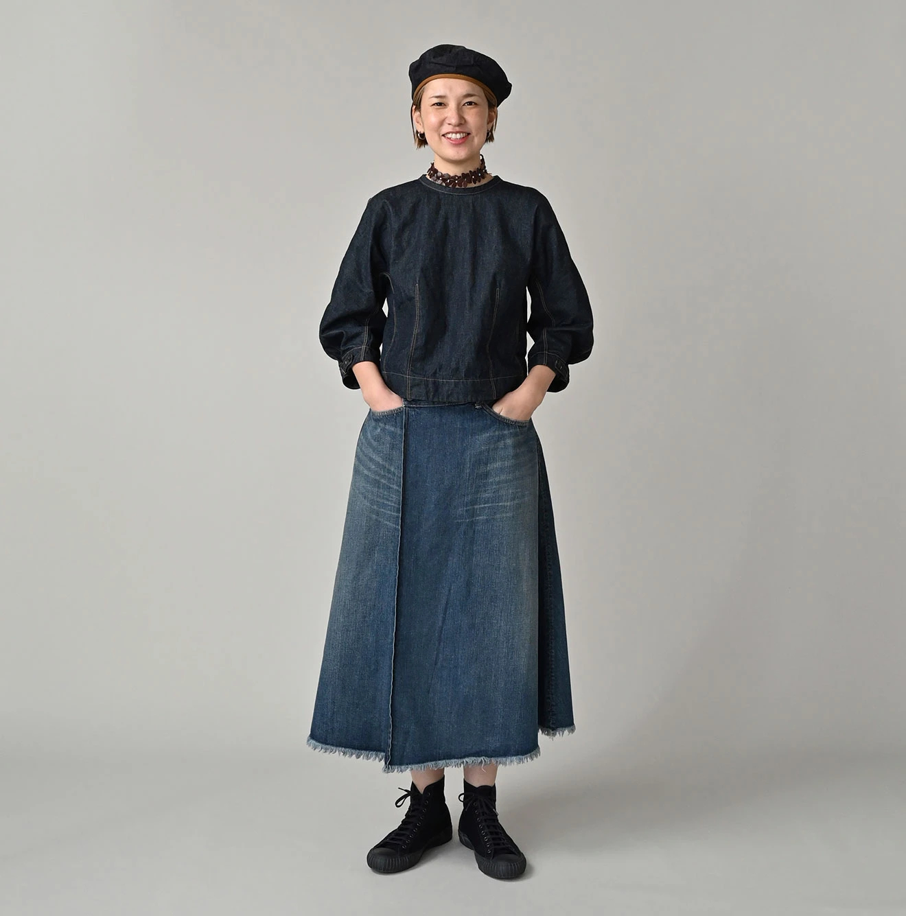 【美品】45R【モンプチデニムのブラウス】45rpm 26040273 45R - 【美品】45R【モンプチデニムのブラウス】45rpm 26040273の通販