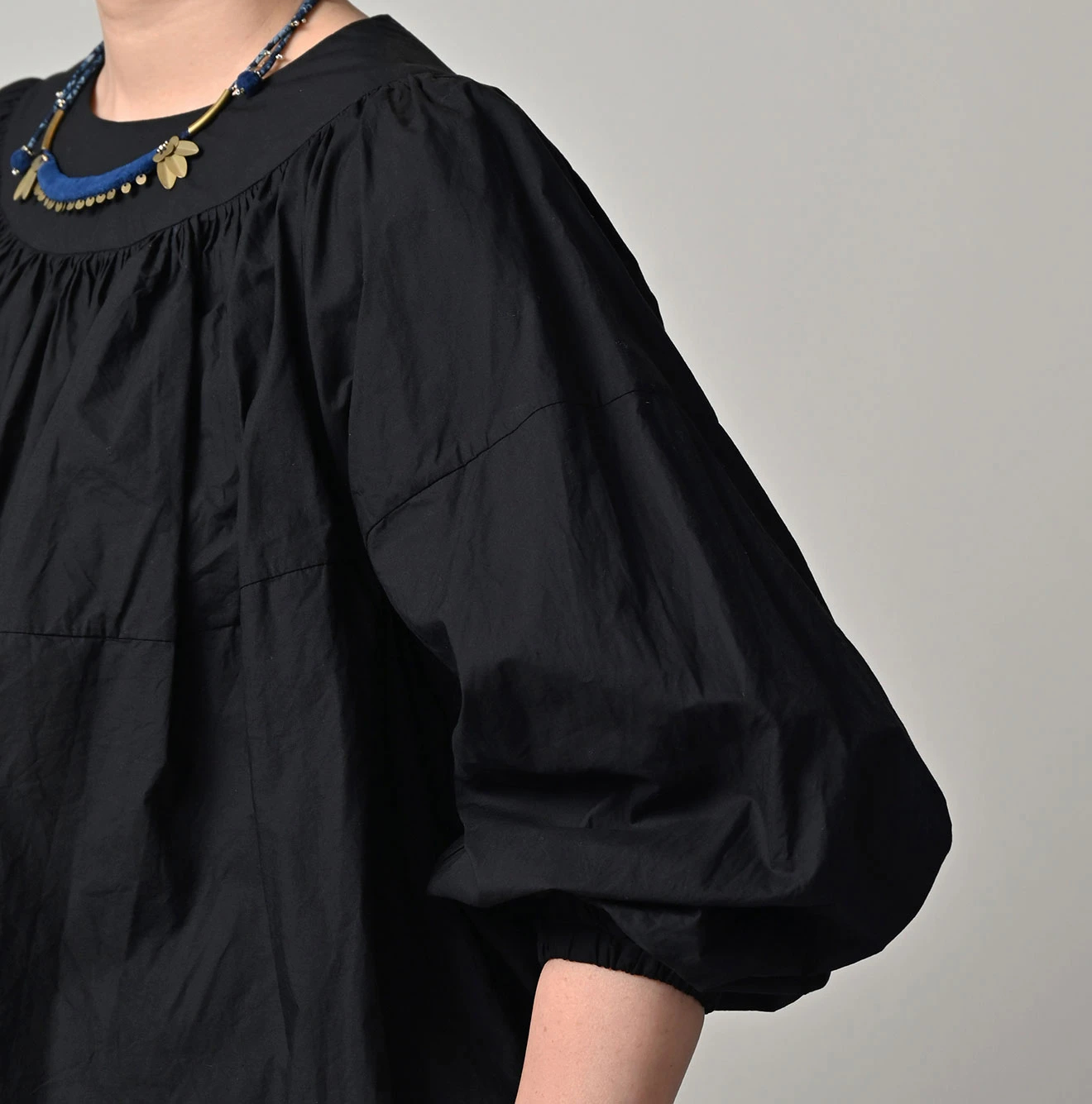 45R(フォーティファイブアール) |スーピマバチストのタックギャザーブラウス