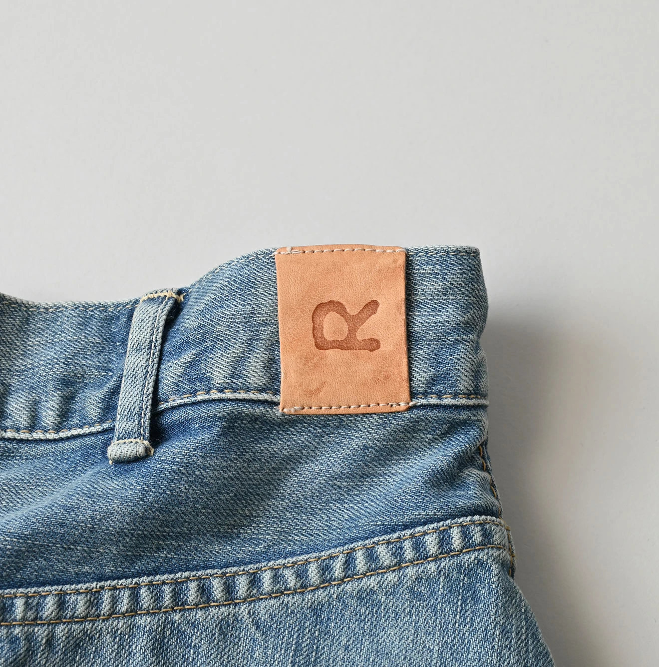 45R(フォーティファイブアール) |ライ麦デニムのクロスオーバースカート遖加工（フルール・清）