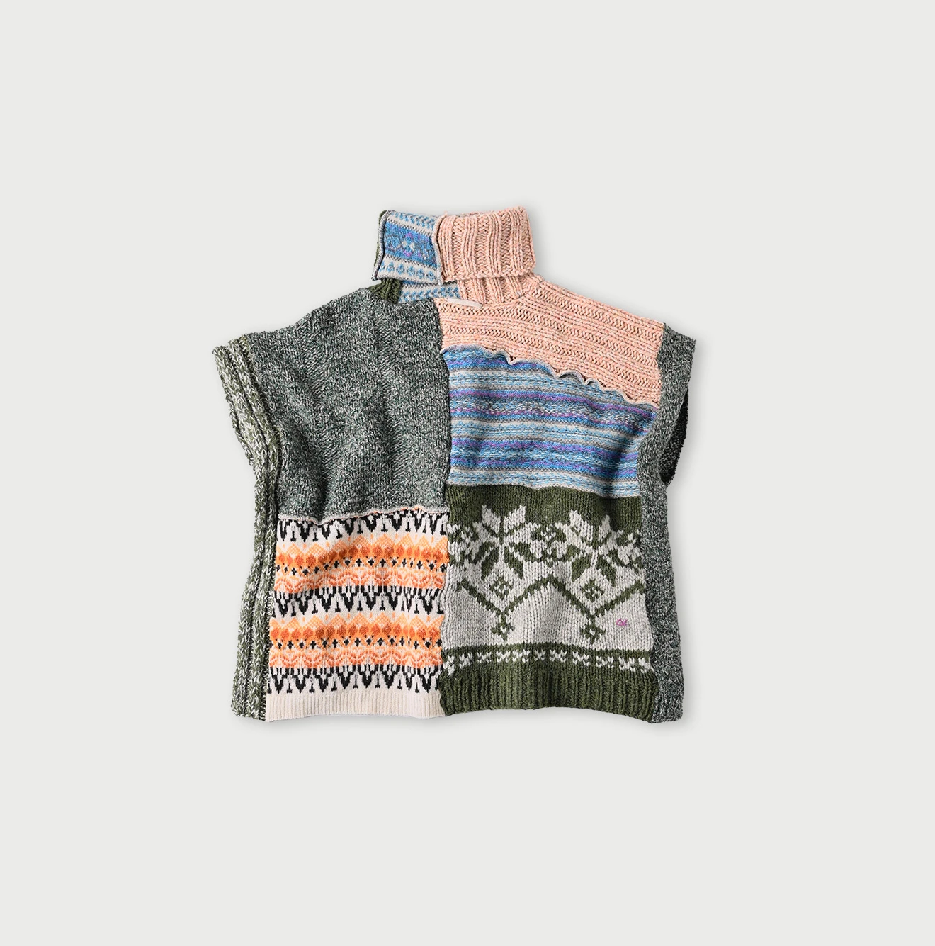 45R(フォーティファイブアール) |玉手箱パッチワークのポンチョ