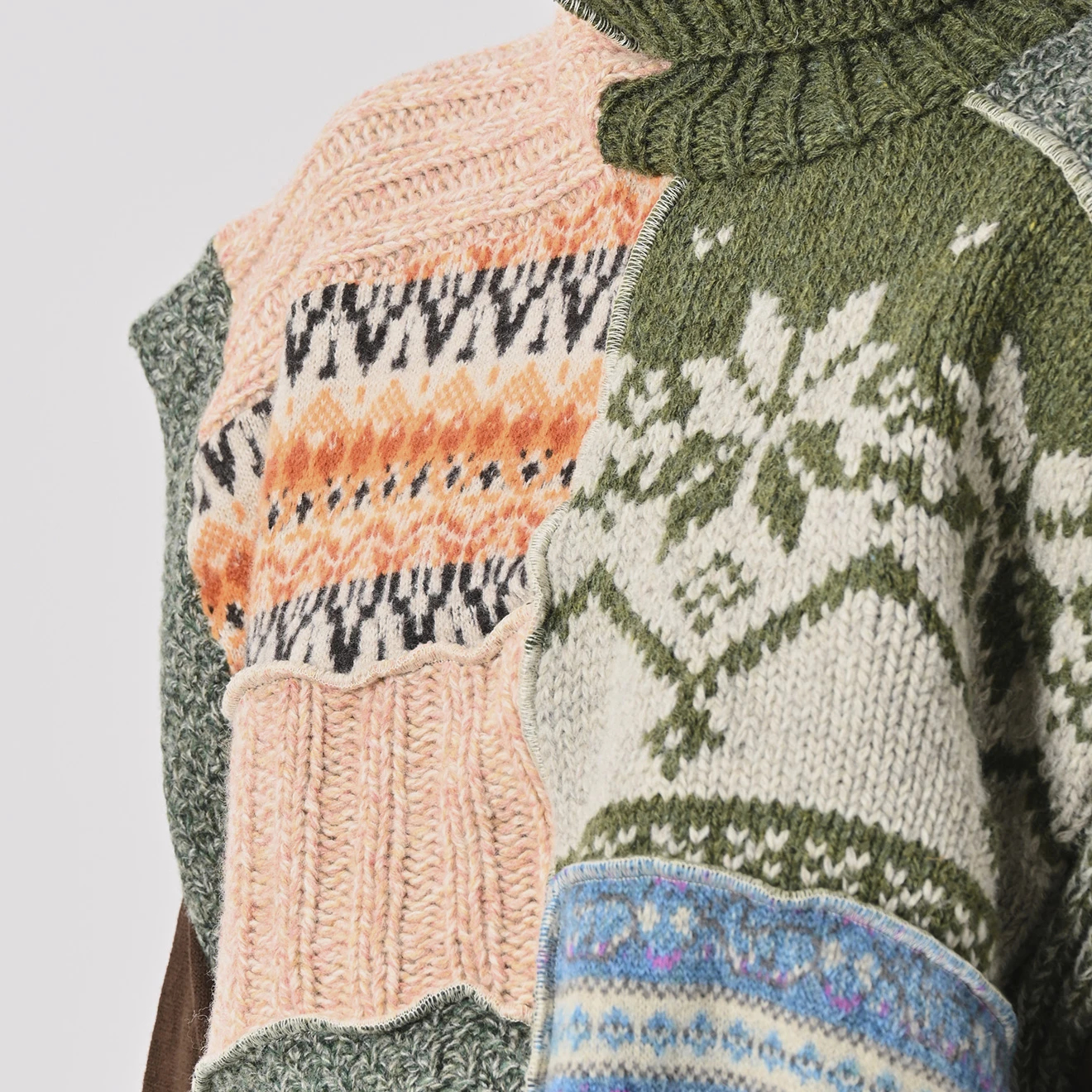 45R(フォーティファイブアール) |玉手箱パッチワークのポンチョ