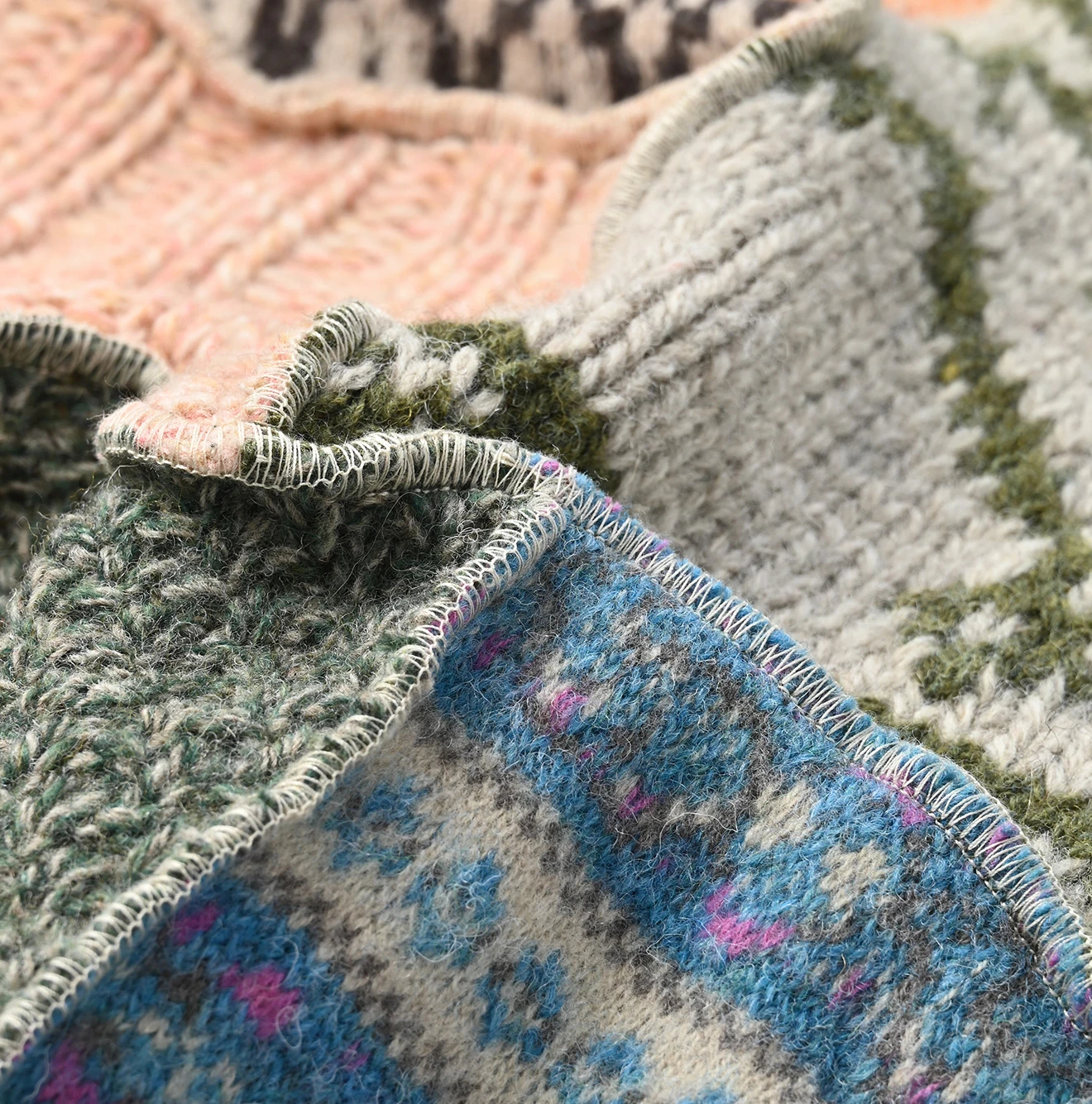 45R(フォーティファイブアール) |玉手箱パッチワークのポンチョ