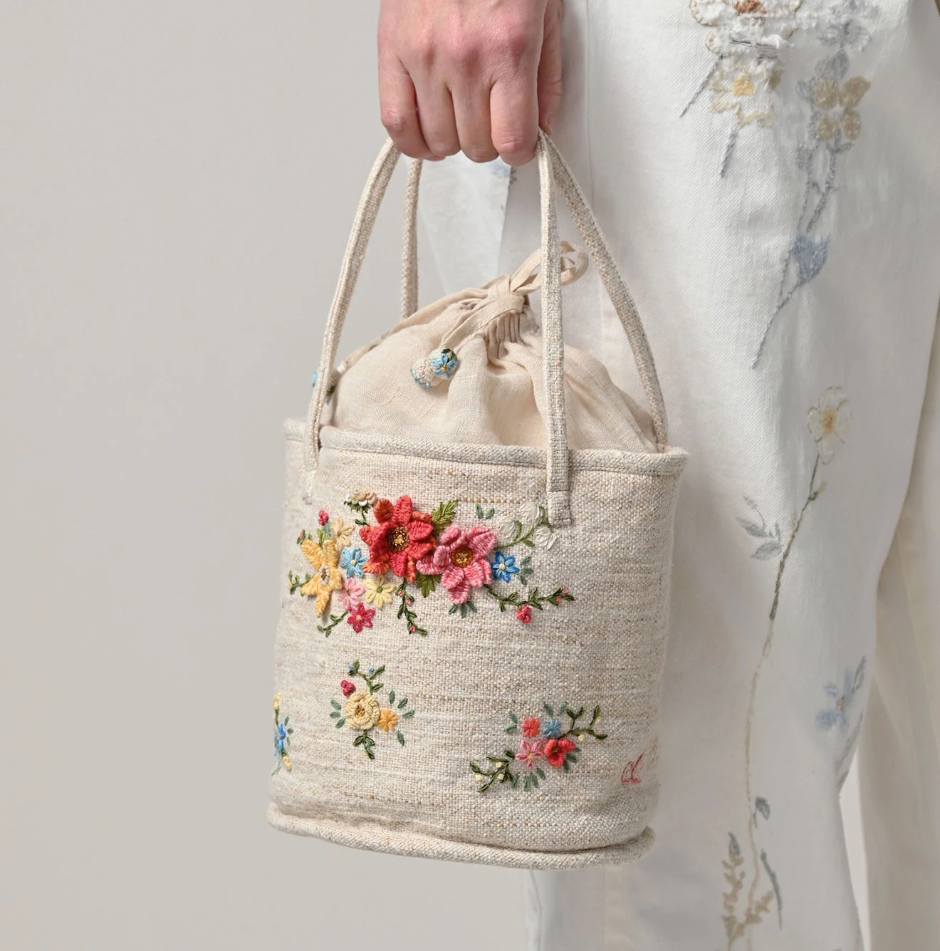 45R（フォーティファイブアール）| ツイード刺繍のプティバッグ Bag