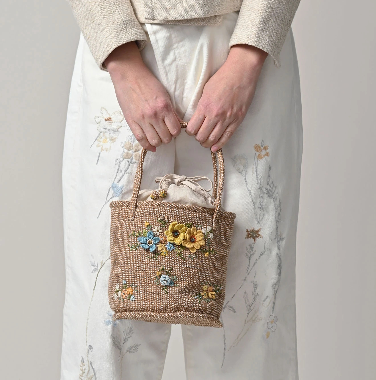 45R（フォーティファイブアール）| ツイード刺繍のプティバッグ Bag