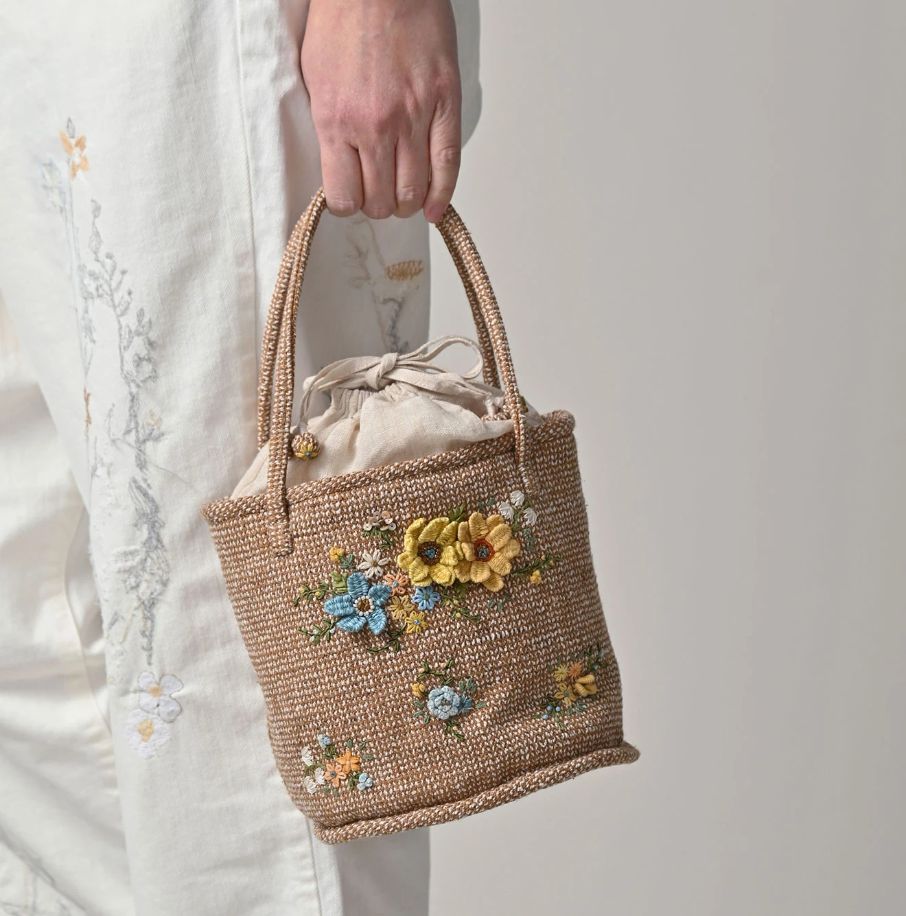 45R（フォーティファイブアール）| ツイード刺繍のプティバッグ Bag