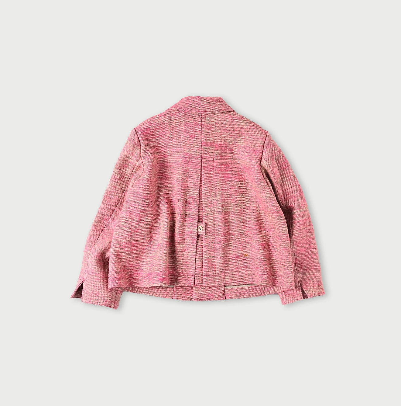 45R(フォーティファイブアール) |インドリネンシルクツイードの四角ジャケット