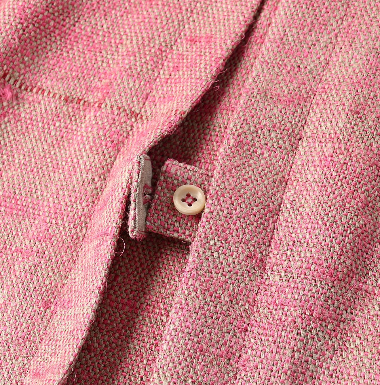 45R(フォーティファイブアール) |インドリネンシルクツイードの四角ジャケット