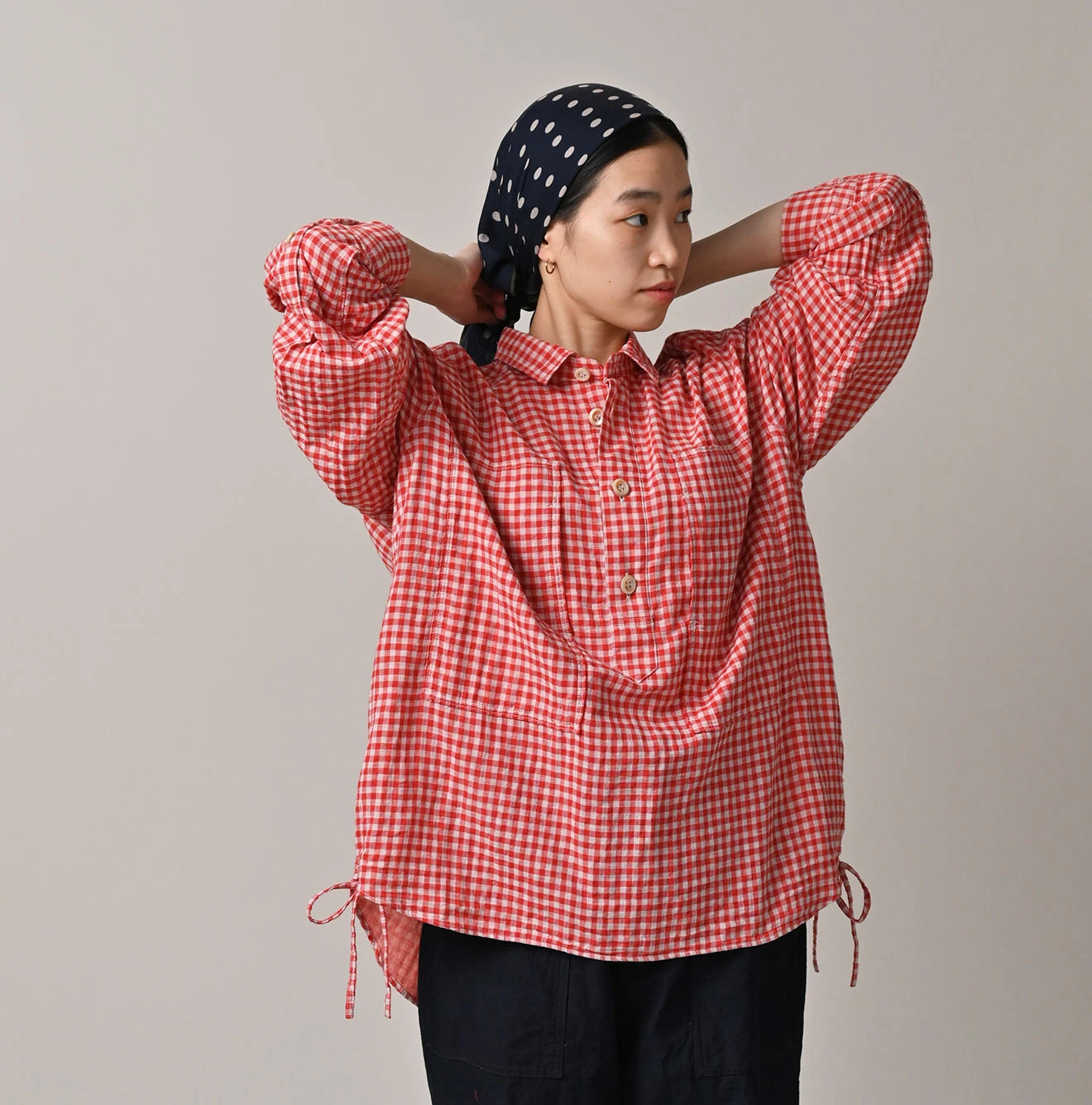 45R（フォーティーファイブアール）二重織BLOUSE 45R（フォーティファイブアール）| ガーゼ二重織のボーイフレンド