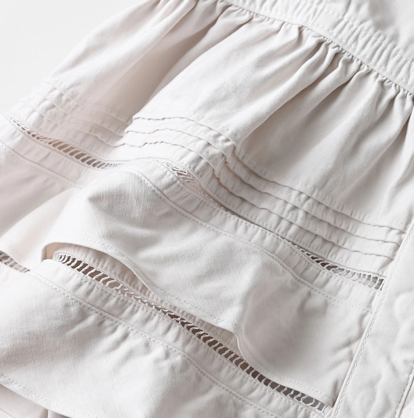 45R(フォーティファイブアール) |薄バックサテンのティアードフリルキャミ