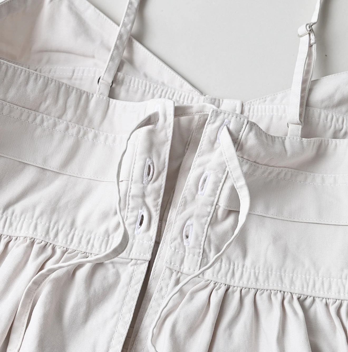 45R(フォーティファイブアール) |薄バックサテンのティアードフリルキャミ