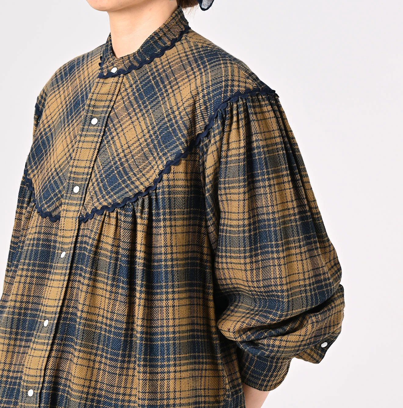 45R(フォーティファイブアール) |ジンバネルのタンバリンブラウス（インディゴ）