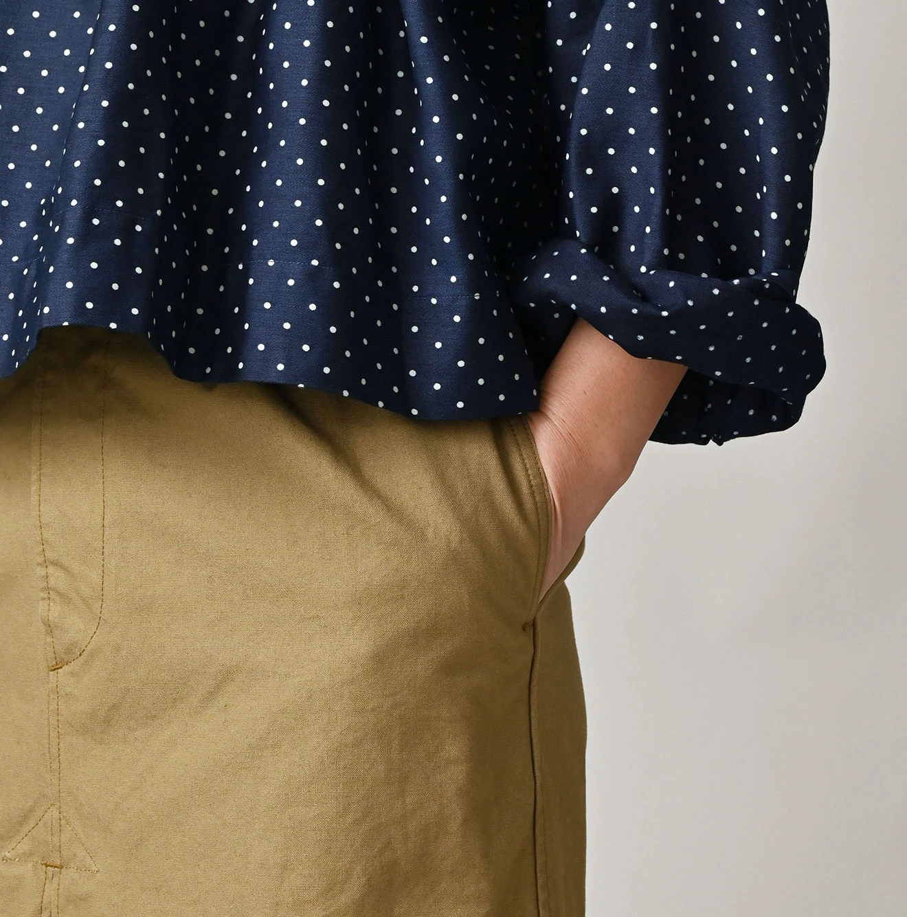 45R(フォーティファイブアール) |高密度ダックのシャルロットタックスカート