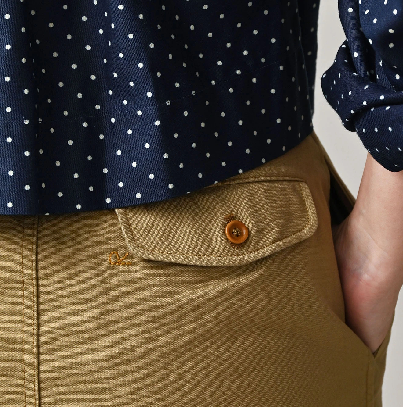 45R(フォーティファイブアール) |高密度ダックのシャルロットタックスカート