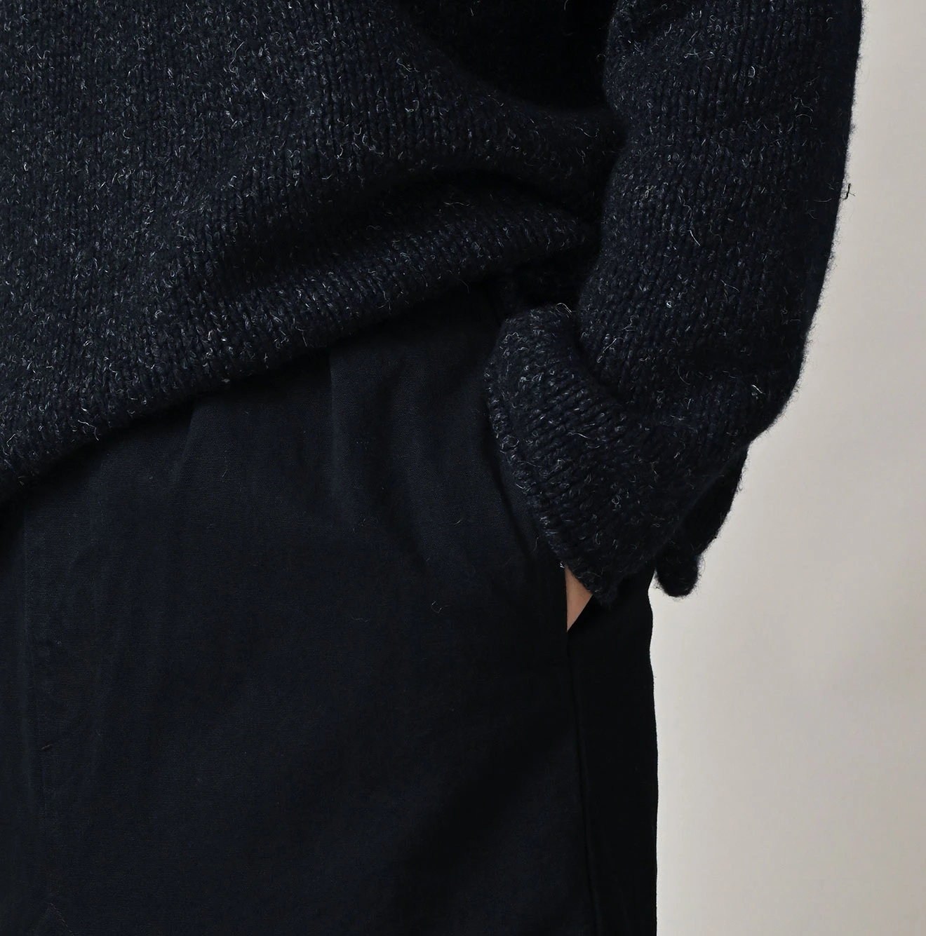 45R(フォーティファイブアール) |高密度ダックのシャルロットタックスカート（インディゴ）