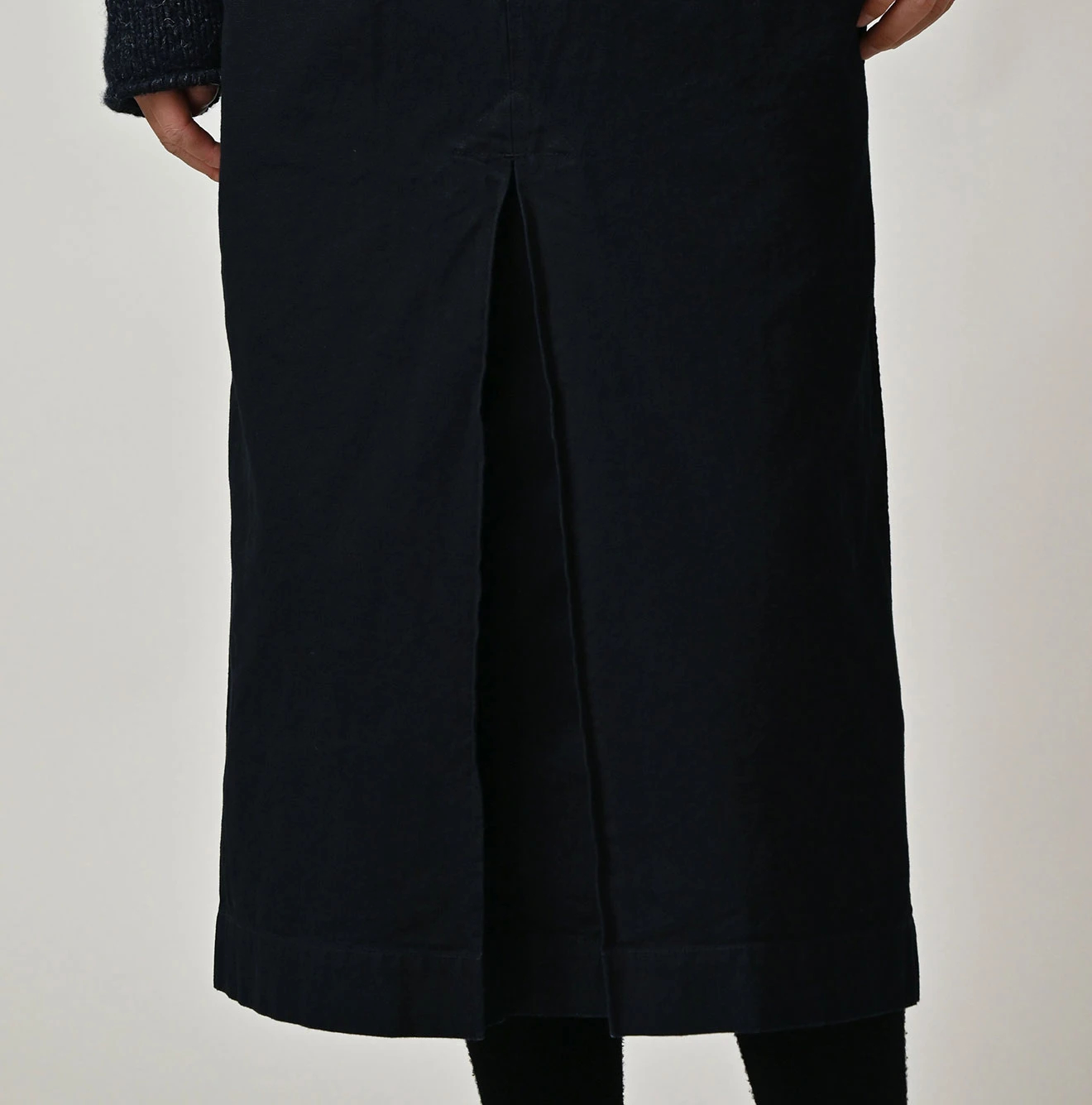 45R(フォーティファイブアール) |高密度ダックのシャルロットタックスカート（インディゴ）