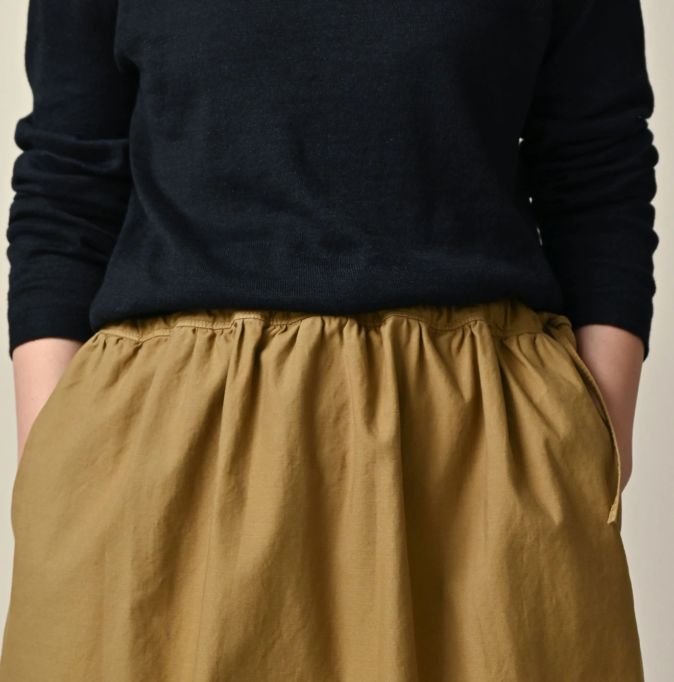 45R(フォーティファイブアール) |薄バックサテンのティアードフリルペチスカート