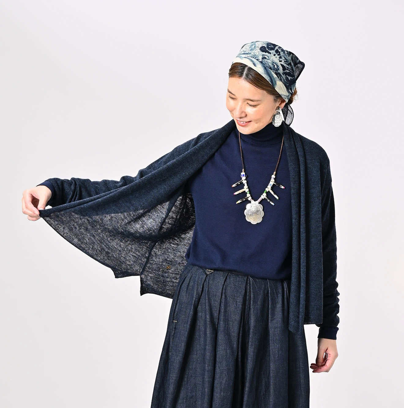 45R(フォーティファイブアール) |カシミヤ超ガーゼのカシュクール