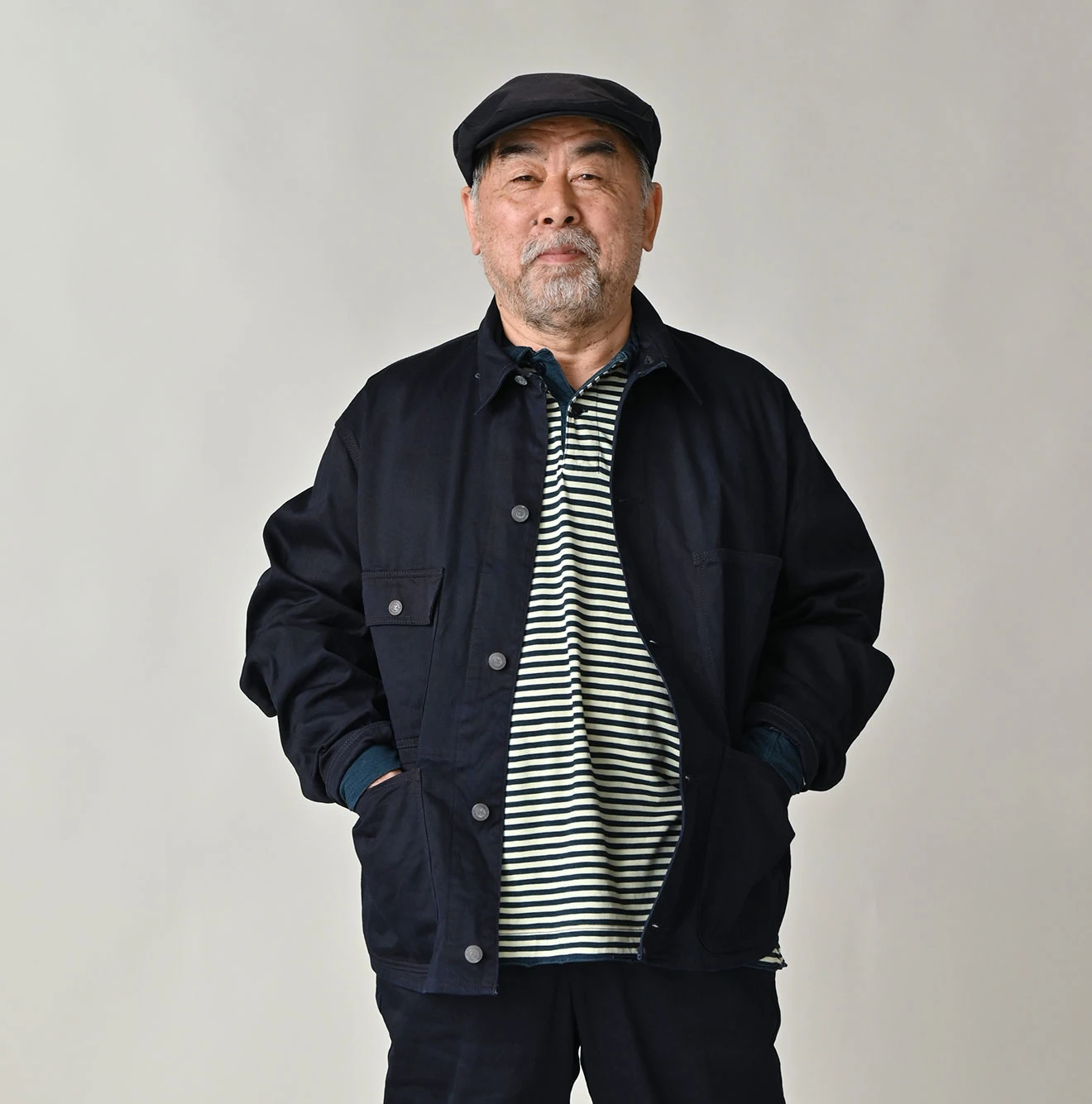 45R(フォーティファイブアール) |双糸チノの908カバーオール（インディゴ）