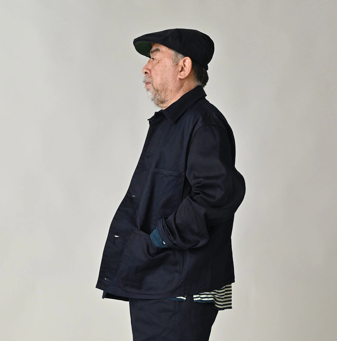 45R(フォーティファイブアール) |双糸チノの908カバーオール（インディゴ）