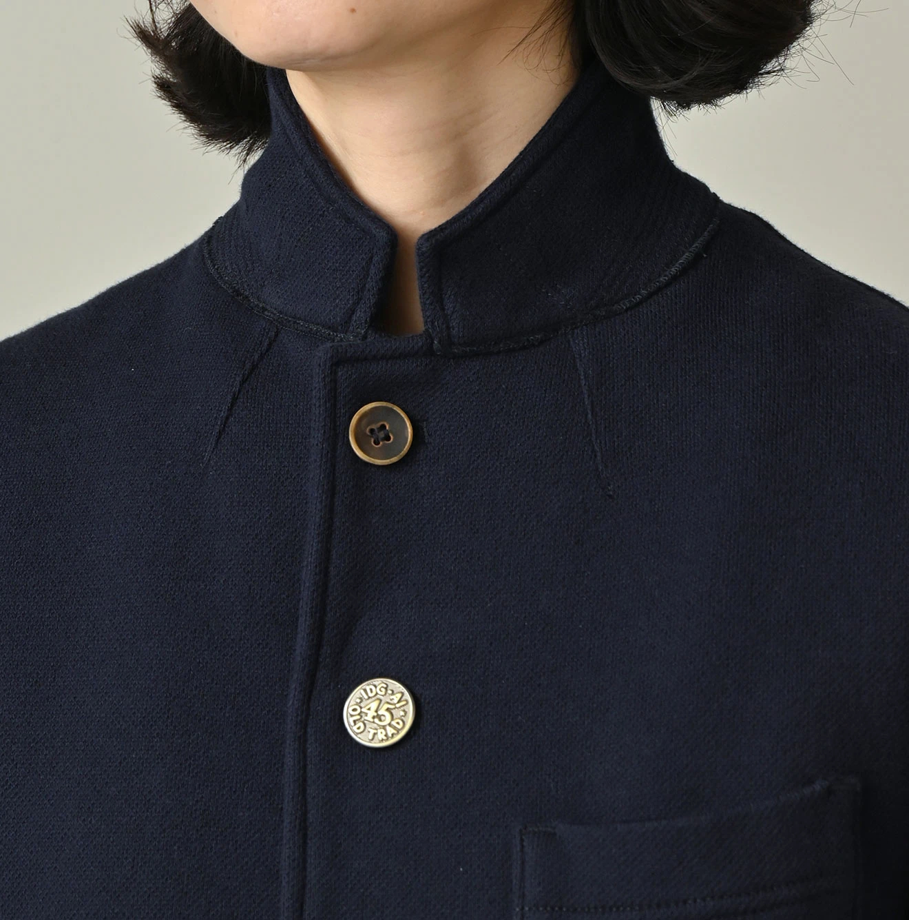 45R(フォーティファイブアール) |ジャージ無地ジャカードの908カーデジャケット