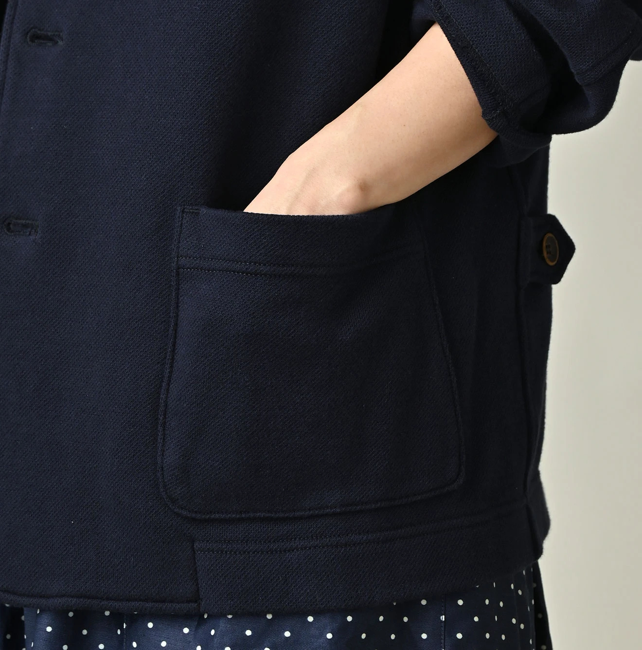 45R(フォーティファイブアール) |ジャージ無地ジャカードの908カーデジャケット