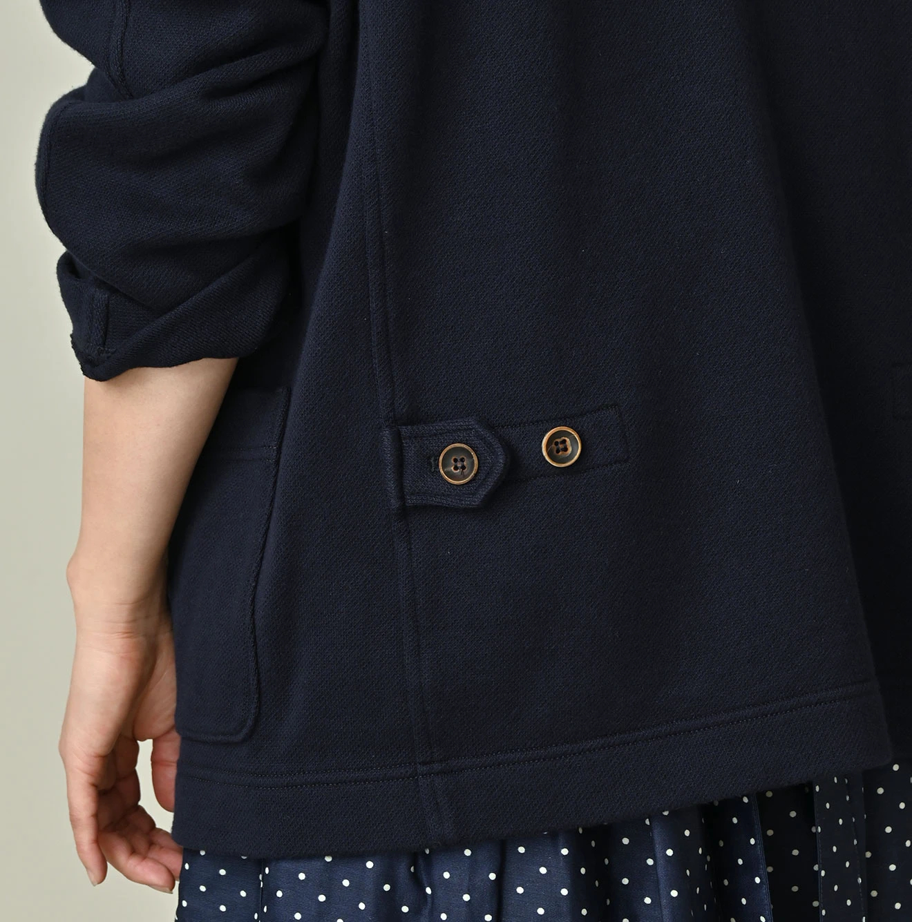 45R(フォーティファイブアール) |ジャージ無地ジャカードの908カーデジャケット