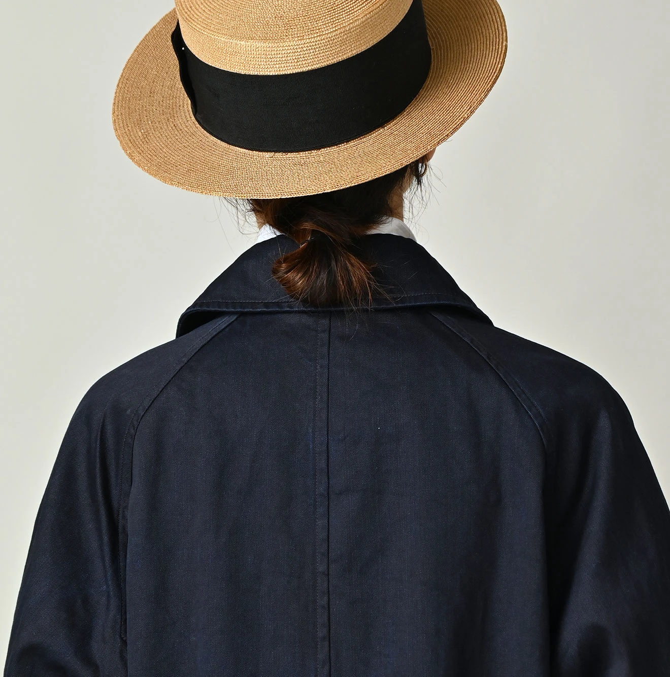 45R(フォーティファイブアール) |双糸チノの908ステンカラーコート（インディゴ）