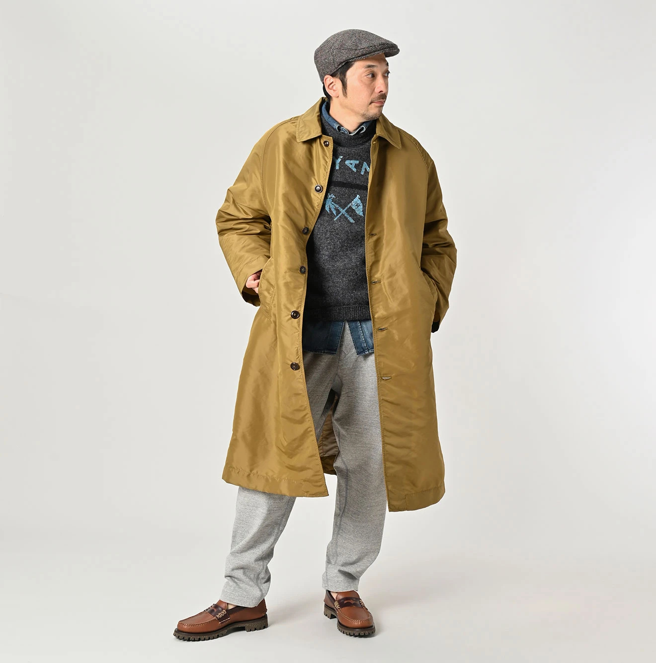 45R(フォーティファイブアール) |ナイロンの908ステンカラーコート